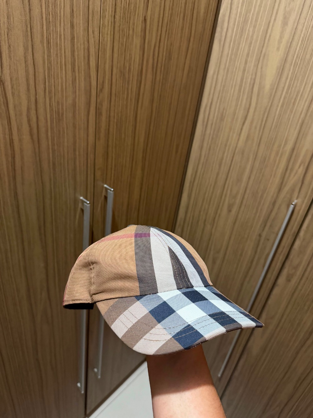 Boné Burberry Beisebol House Check Archive Beige — M, Usado