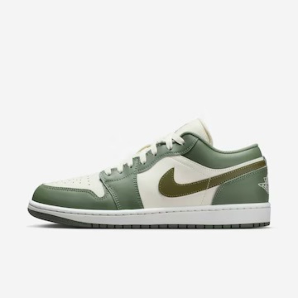 Air Jordan 1 Low Vintage Lichen Summit White Medium Olive — 39, Novo