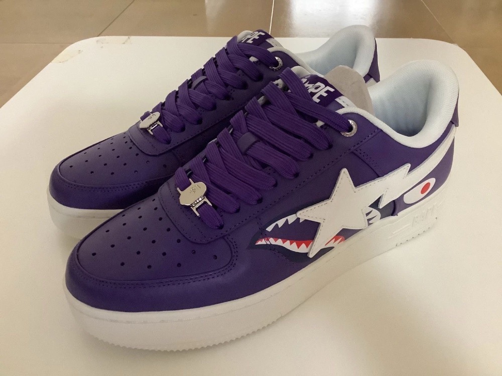 A Bathing Ape Bape Sta Shark #2 Purple — 38, Novo