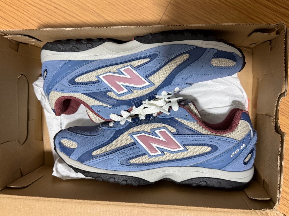 New Balance 204L Shoreline Blue Washed Burgundy — 34, Novo