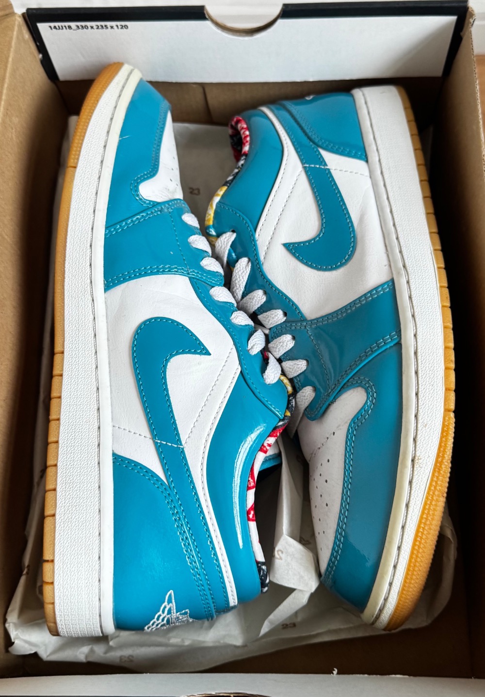 Air Jordan 1 Low Barcelona — 43, Usado