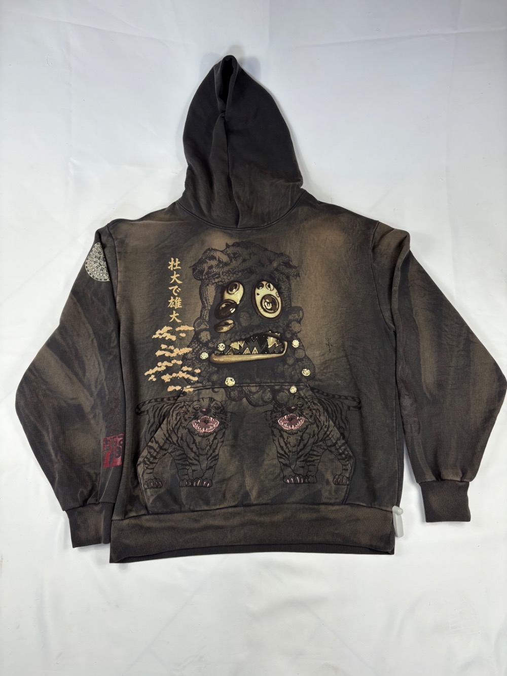 Takashi Murakami x Travis Scott Cactus Jack Moletom Hollow Brown — G, Novo
