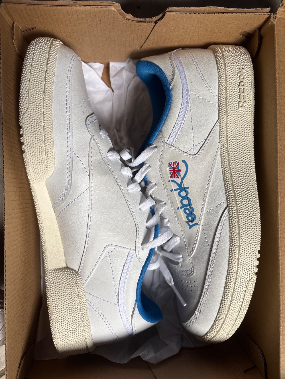 Reebok Club C 85 Graffiti White Kinetic Blue