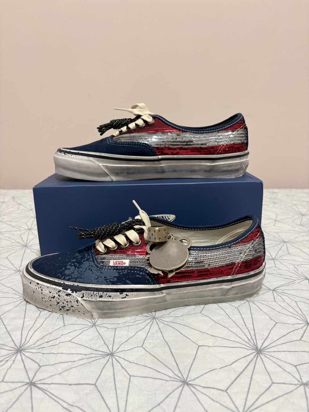 Kidsuper x Vans Authentic Charms Red Navy