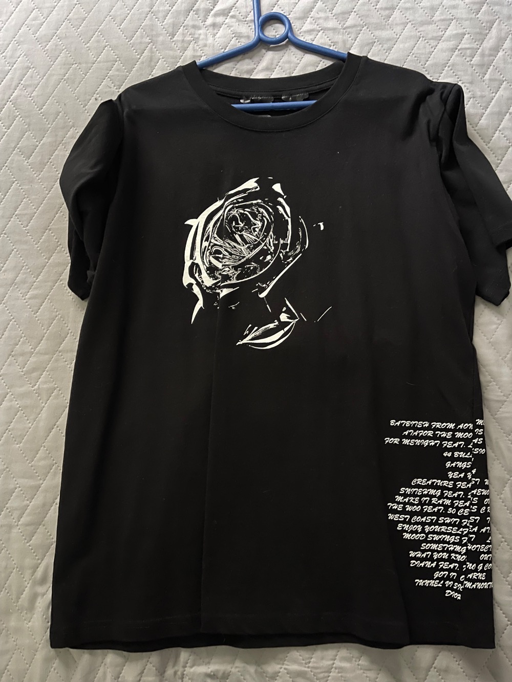 Pop Smoke x Vlone Camiseta Tracklist Black