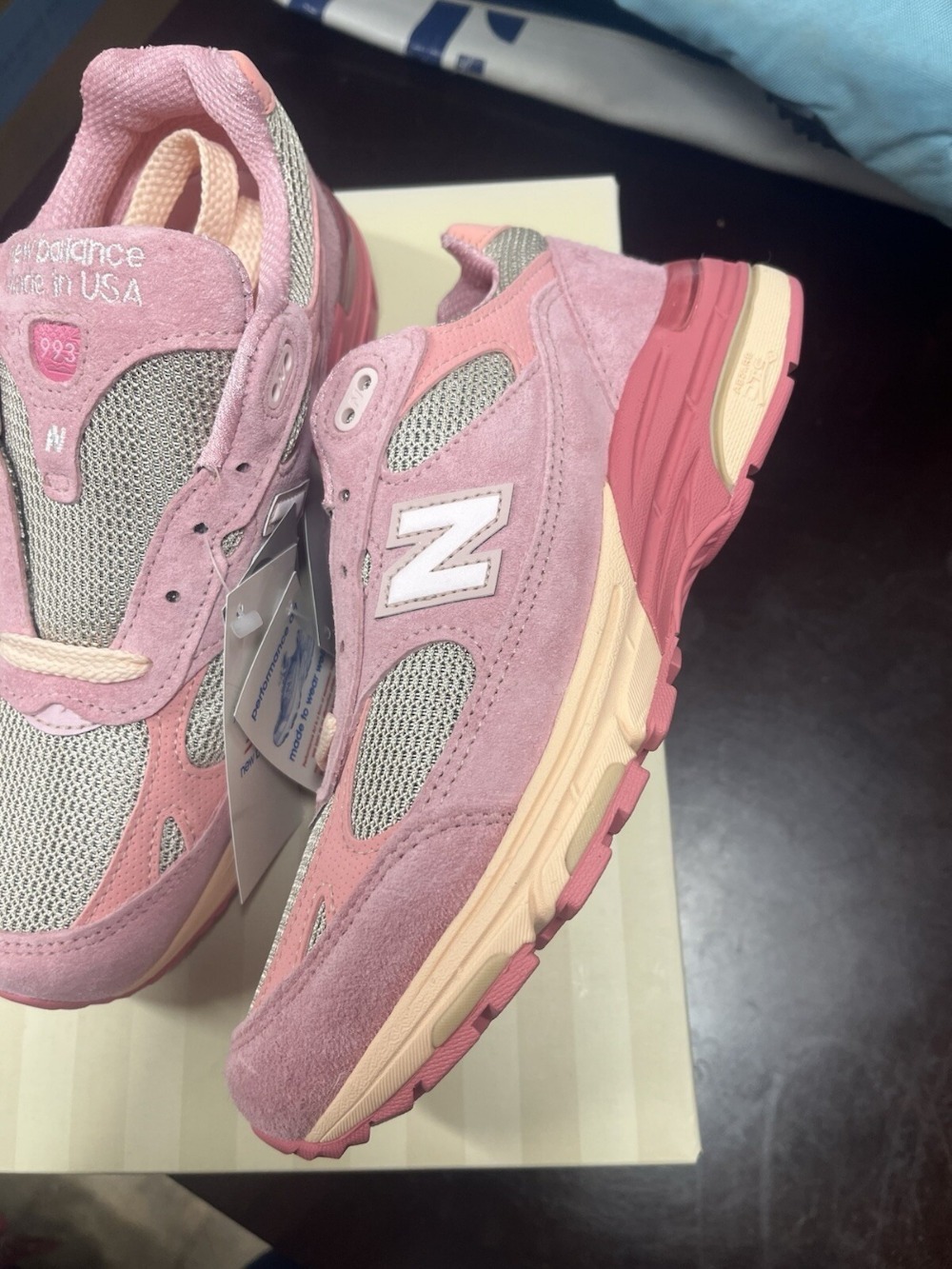Joe Freshgoods x New Balance 993 Art Powder Pink Feminino — 35.5 / 36 / 37, Novo