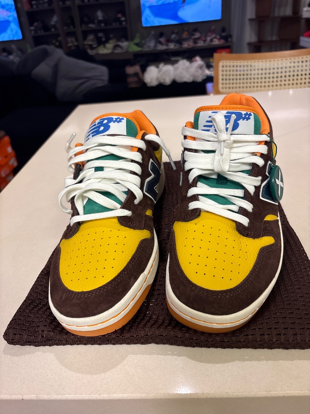 New Balance Numeric 480 Brown Yellow