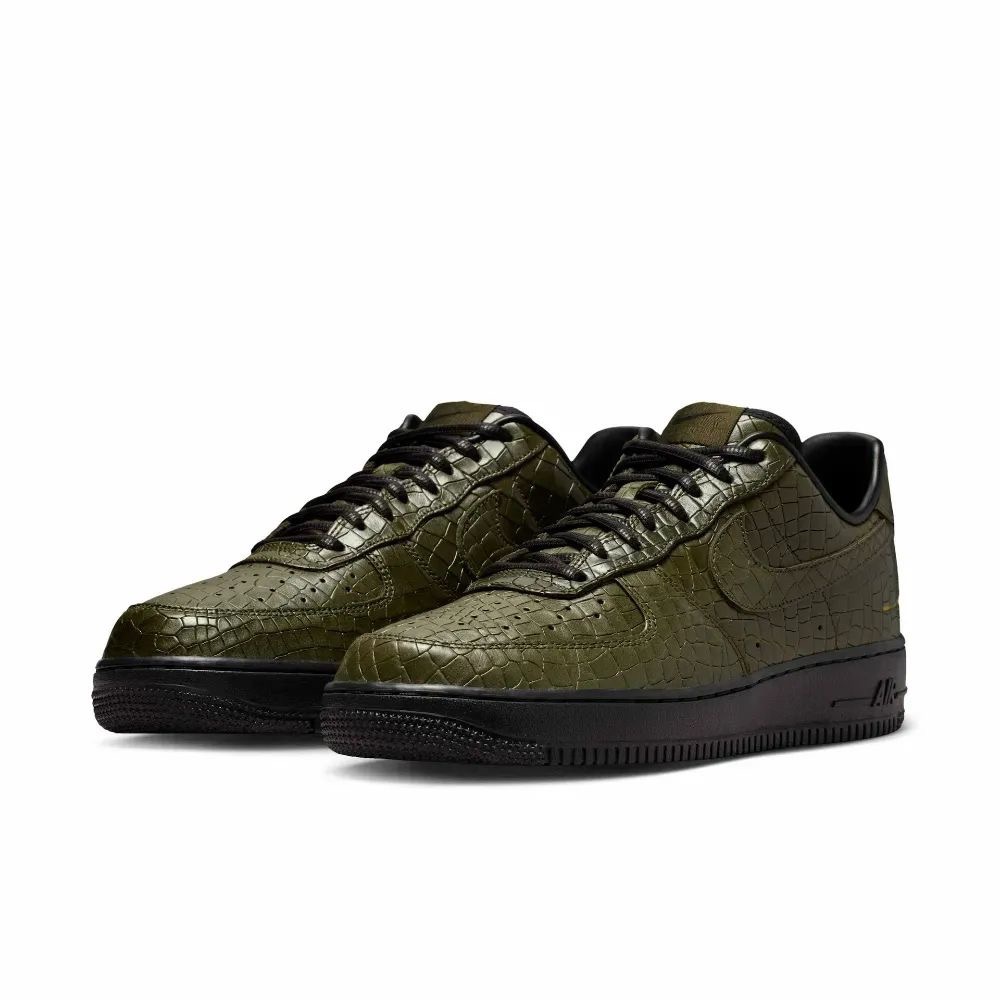 Nike Air Force 1 Low Premium Morse Code Cargo Khaki Croc — 43, Novo