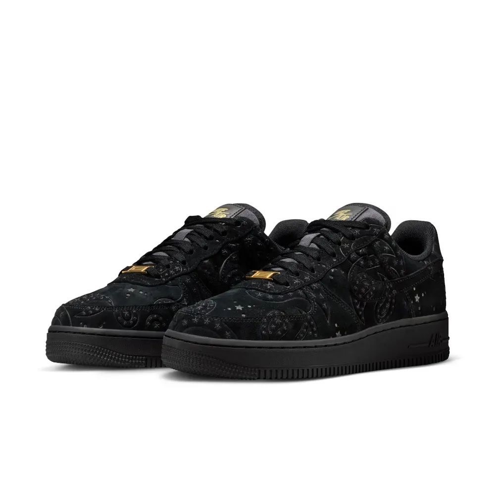Nike Air Force 1 Low Black Paisley — 35, Novo
