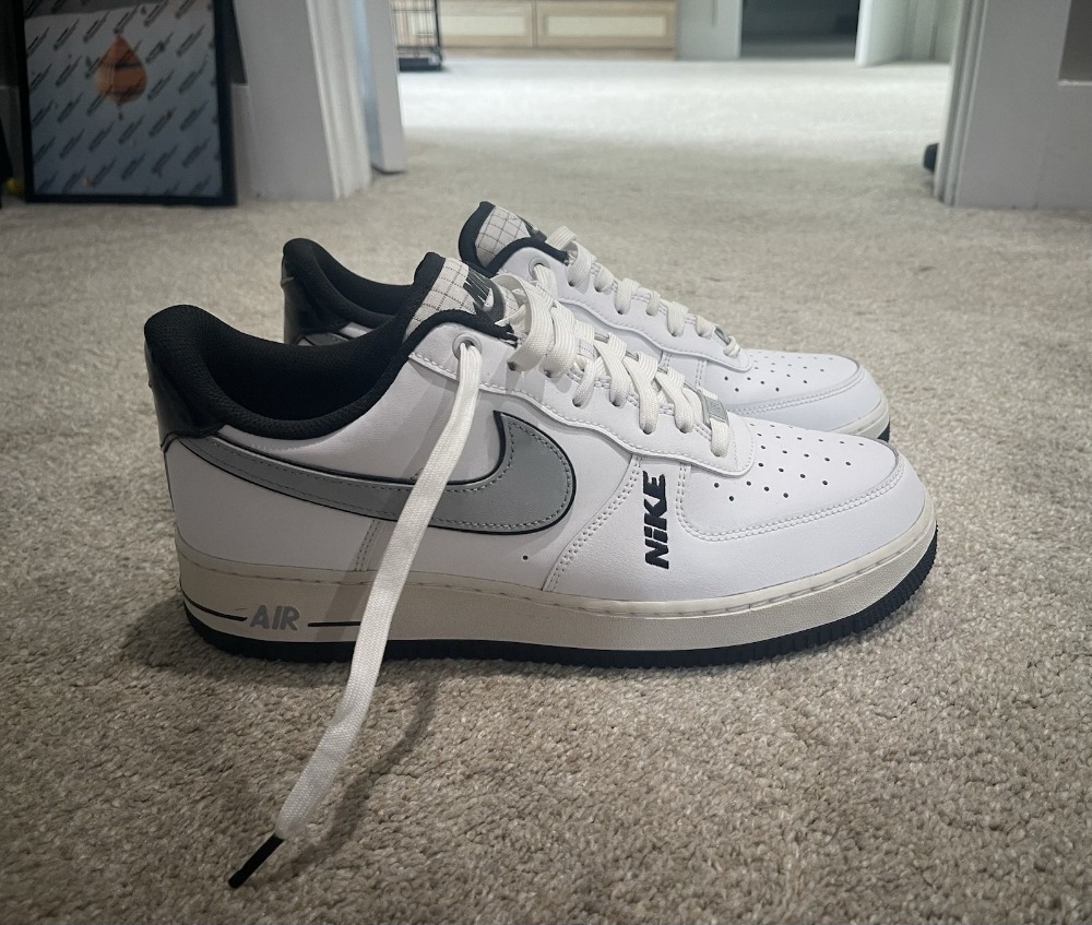 Nike Air Force 1 Low Motocross White Grey Black — 38 / 39.5 / 40.5 / 41 / 42 / 43, Novo