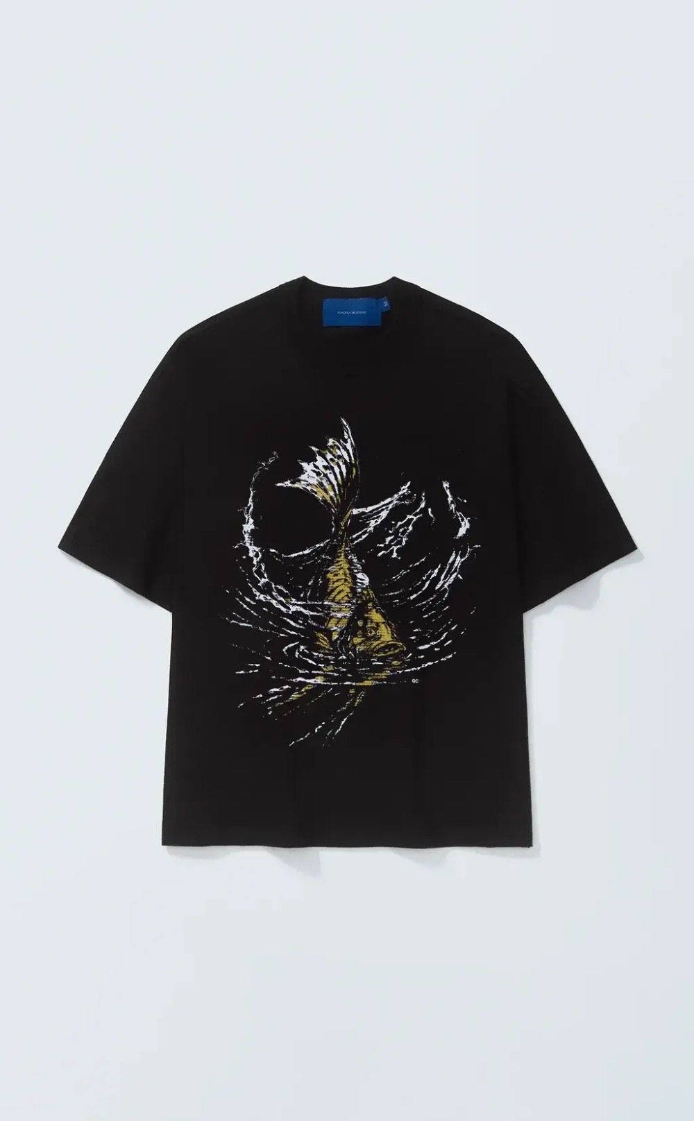 Camiseta Quadro Creations Fish Boxy Black