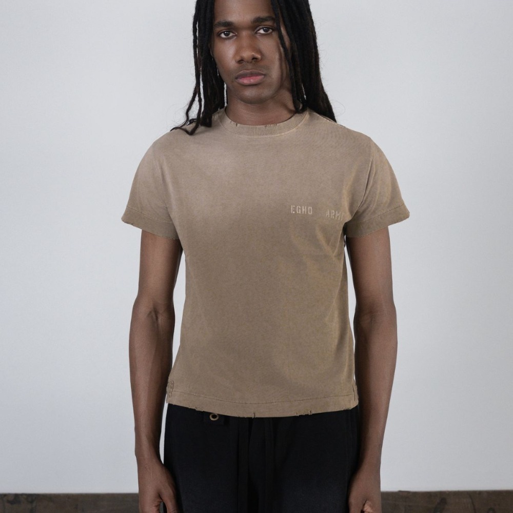 Camiseta Egho Studios Uni Regular Beige
