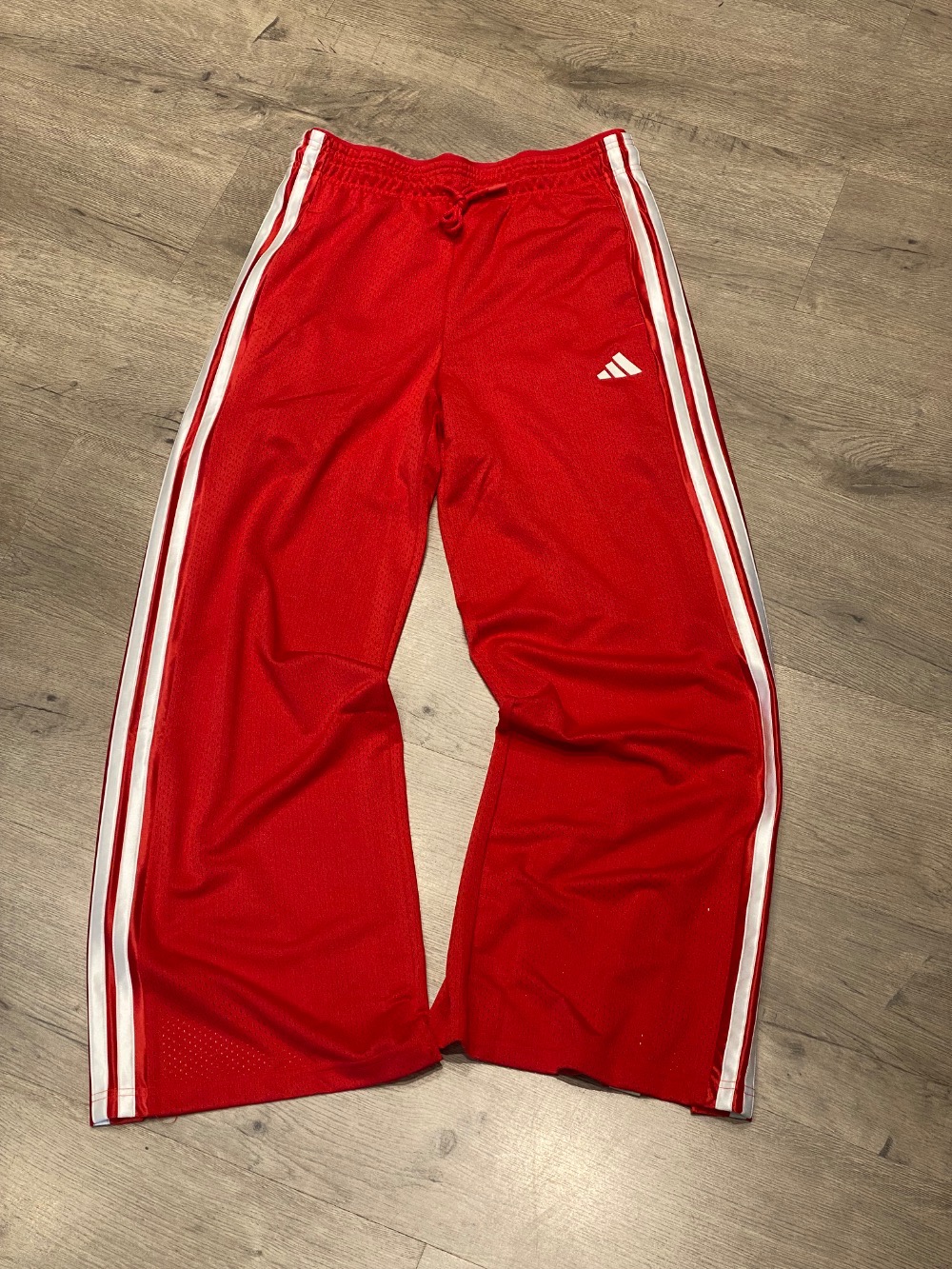 Calça adidas Malha Stadium Pure Ruby Off White Crystal Linen — P / M / G, Novo