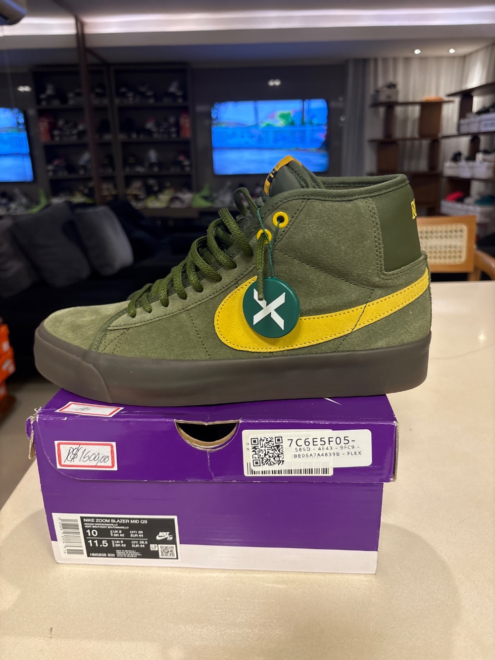 Antihero Skateboards x Nike SB Zoom Blazer Mid Rough Green — 42, Novo