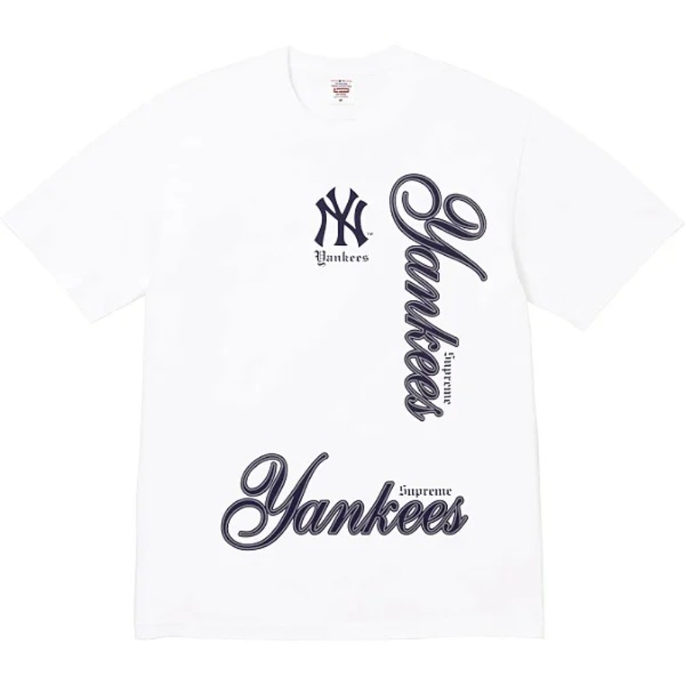 Camiseta Supreme MLB Teams NY White FW25-W17 — XG, Novo