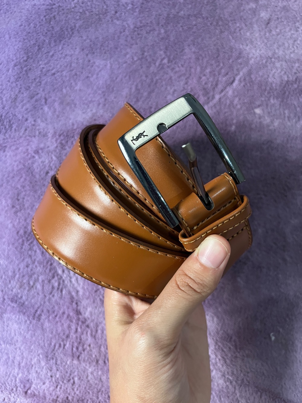 Cinto de couro Yves Saint Laurent vintage