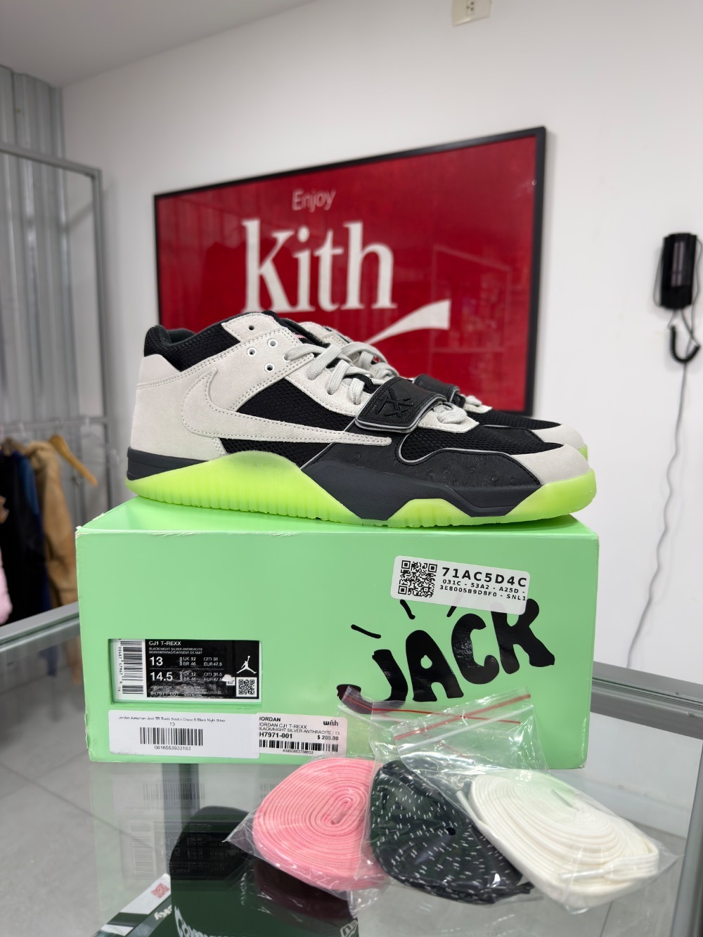 Chase B x Travis Scott x Jordan Jumpman Jack Black Night Silver Anthracite
