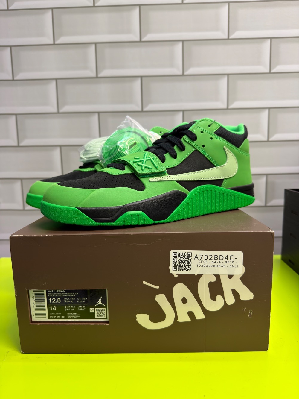 Travis Scott x Jordan Jumpman Jack TR Green Spark