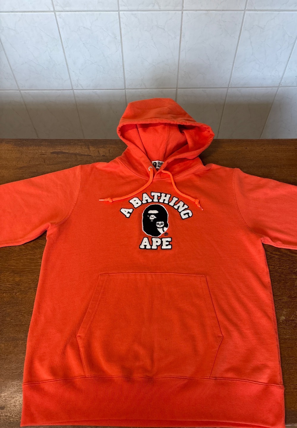 OVO x BAPE Moletom Pullover Orange — XG, Usado