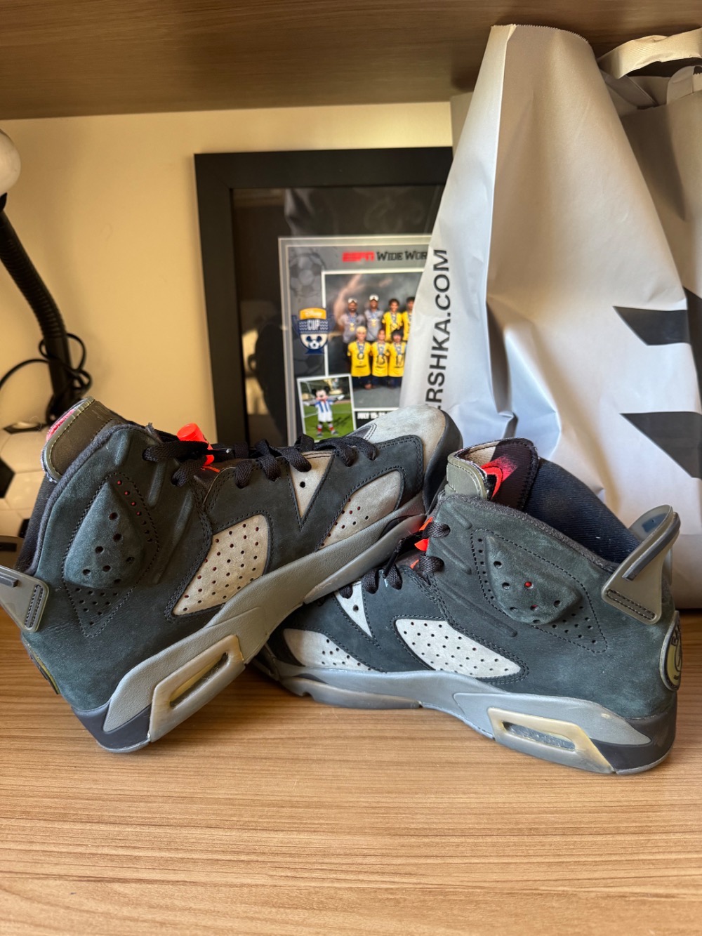 PSG x Air Jordan 6 Retro Iron Grey