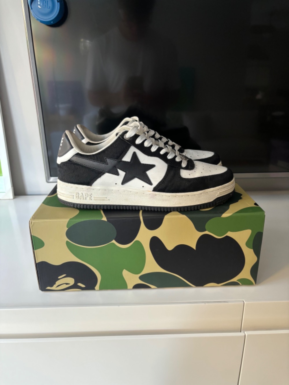 A Bathing Ape Bape Sta Black Calf Hair