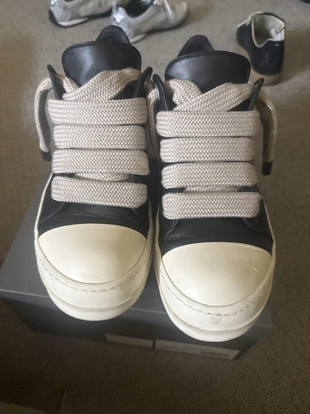 Rick Owens Jumbo lace low top ramones