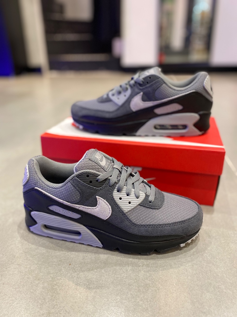 Nike Air Max 90 Grey Photon Dust Black — 39, Novo