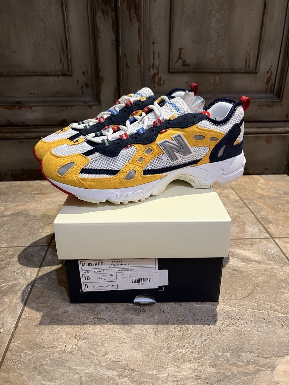 Aime Leon Dore x New Balance 827 Abzorb Yellow