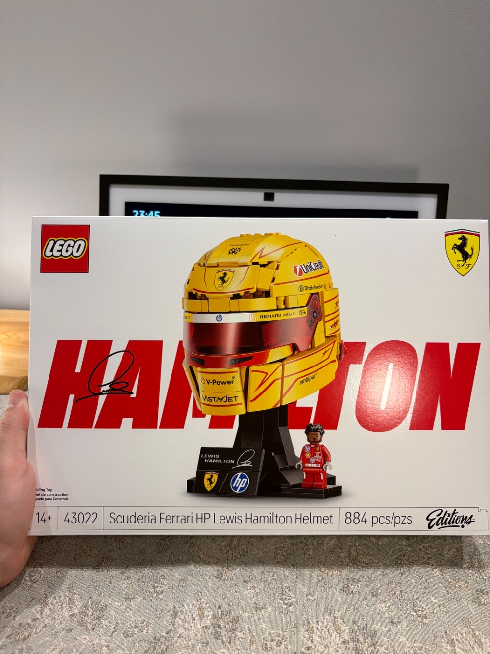 LEGO Editions Formula 1 Capacete do L.Hamilton da Scuderia Ferrari HP 43022
