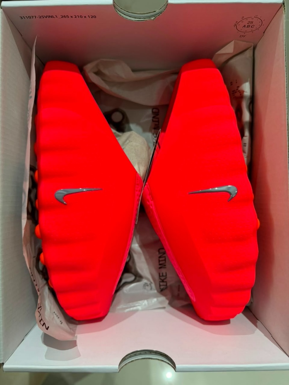 Nike Mind 001 Slide Solar Red — 36, Novo