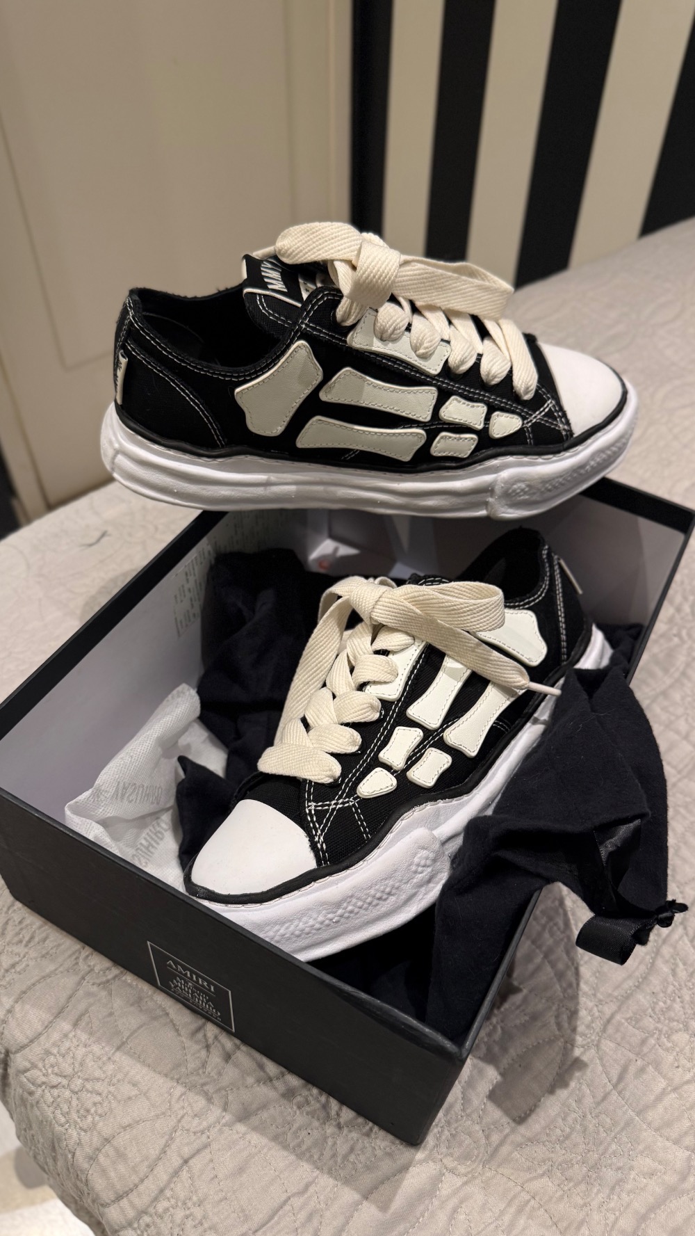 Amiri x Maison Mihara Yasuhiro Bones Black