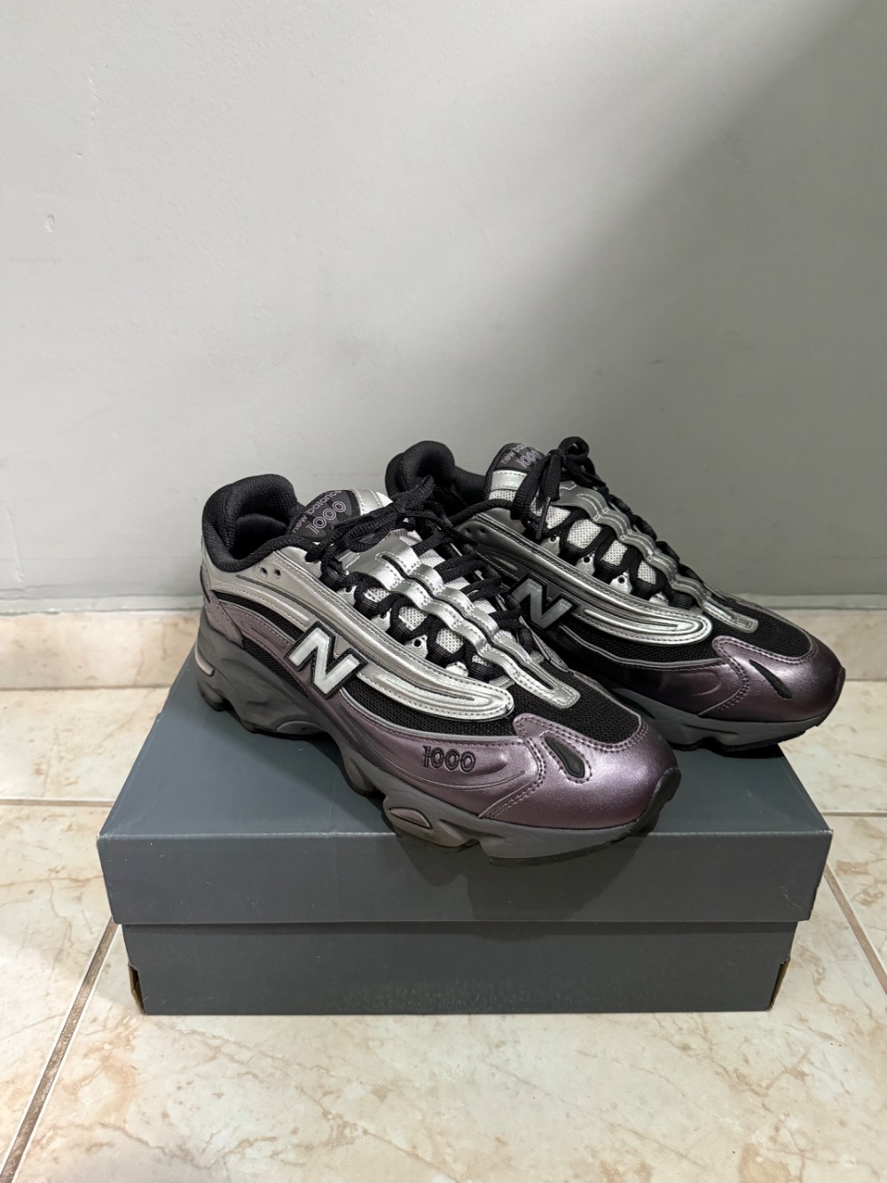 New Balance 1000 Dark Ice Wine Grey
