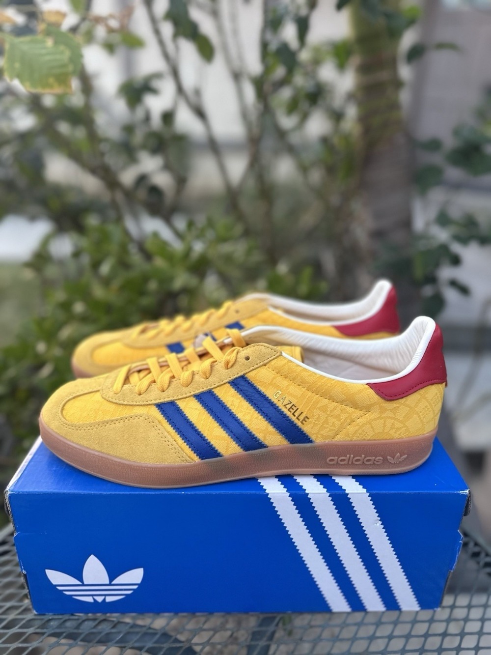 adidas Gazelle Indoor Colombia Bold Gold Power Blue Team College Red — 34 / 35 / 36 / 37 / 38 / 39 / 39.5 / 40 / 40.5 / 41 / 42 / 42.5 / 43, Novo