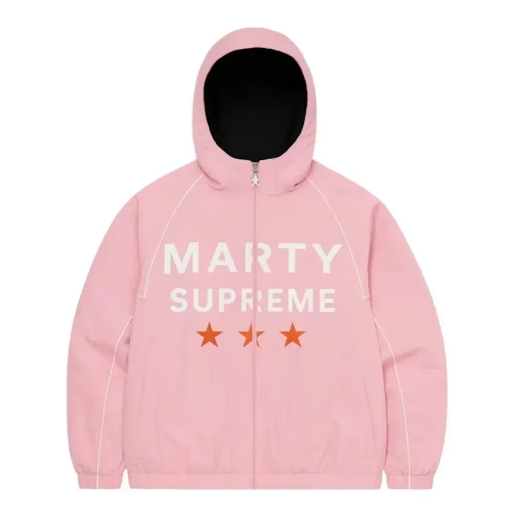 Marty Supreme A24 x Nahmias Jaqueta Classic Warm Up Pink — P / M / G / XG, Novo