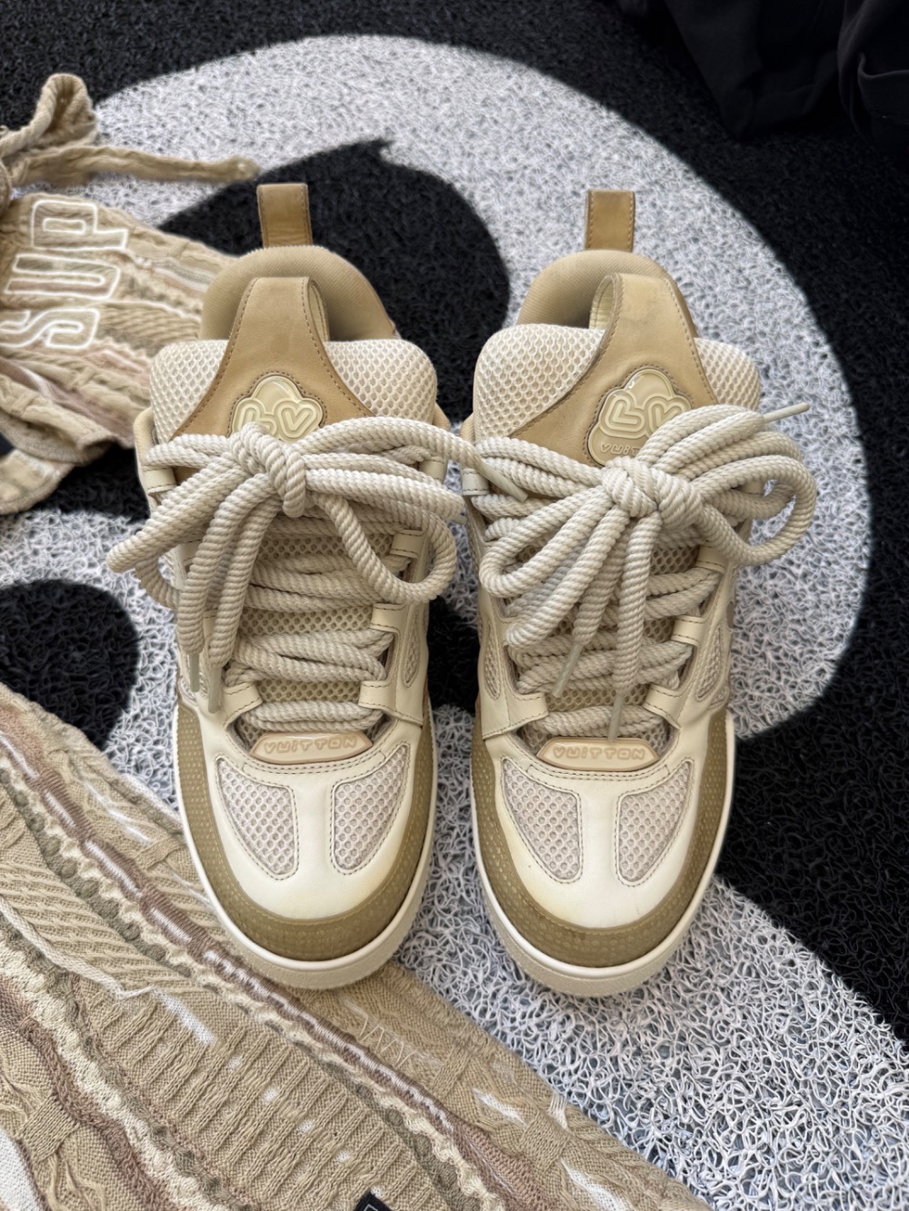 Louis Vuitton LV Skate Sneaker Beige White
