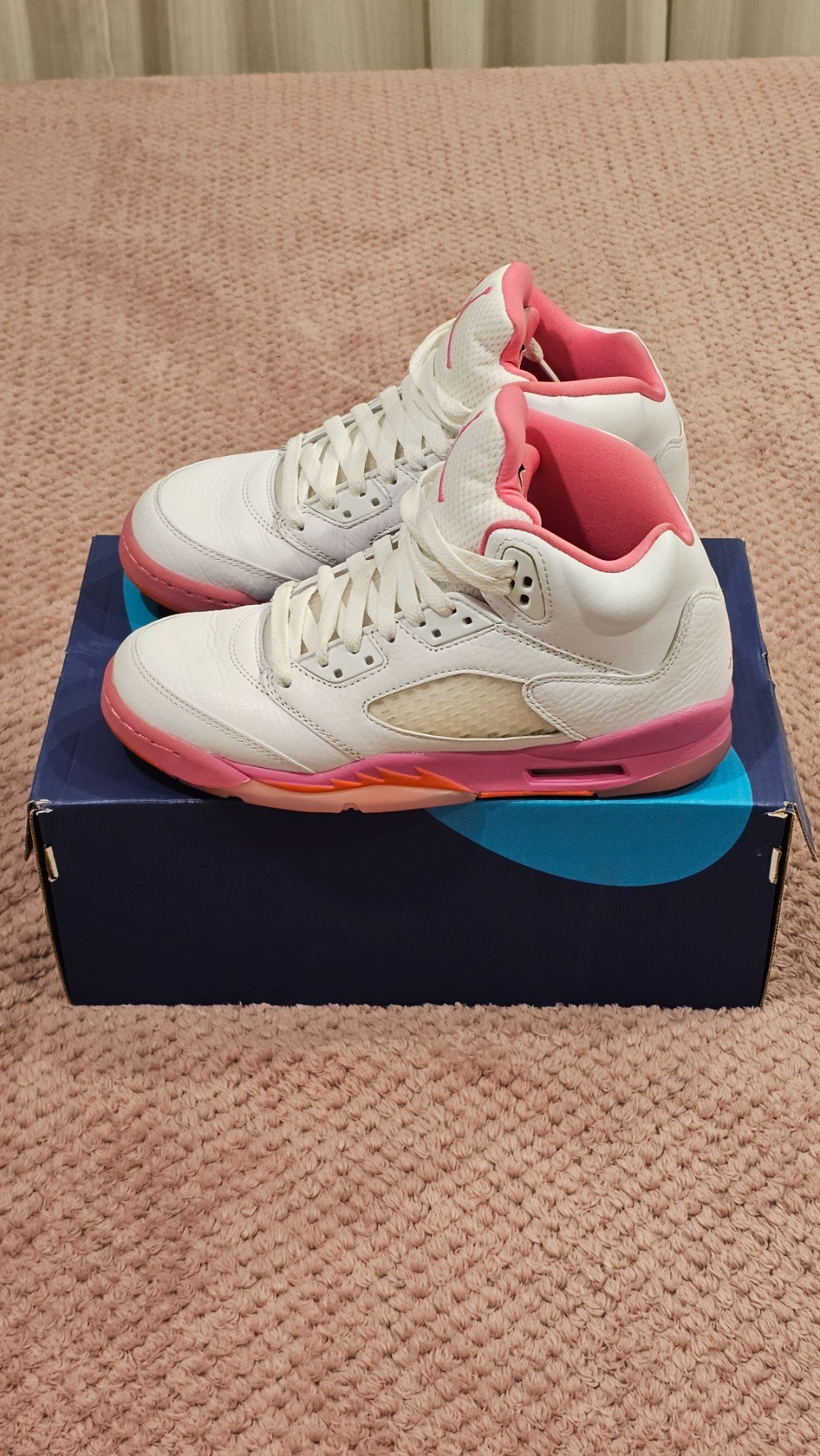 Air Jordan 5 GS Pinksicle and Safety Orange