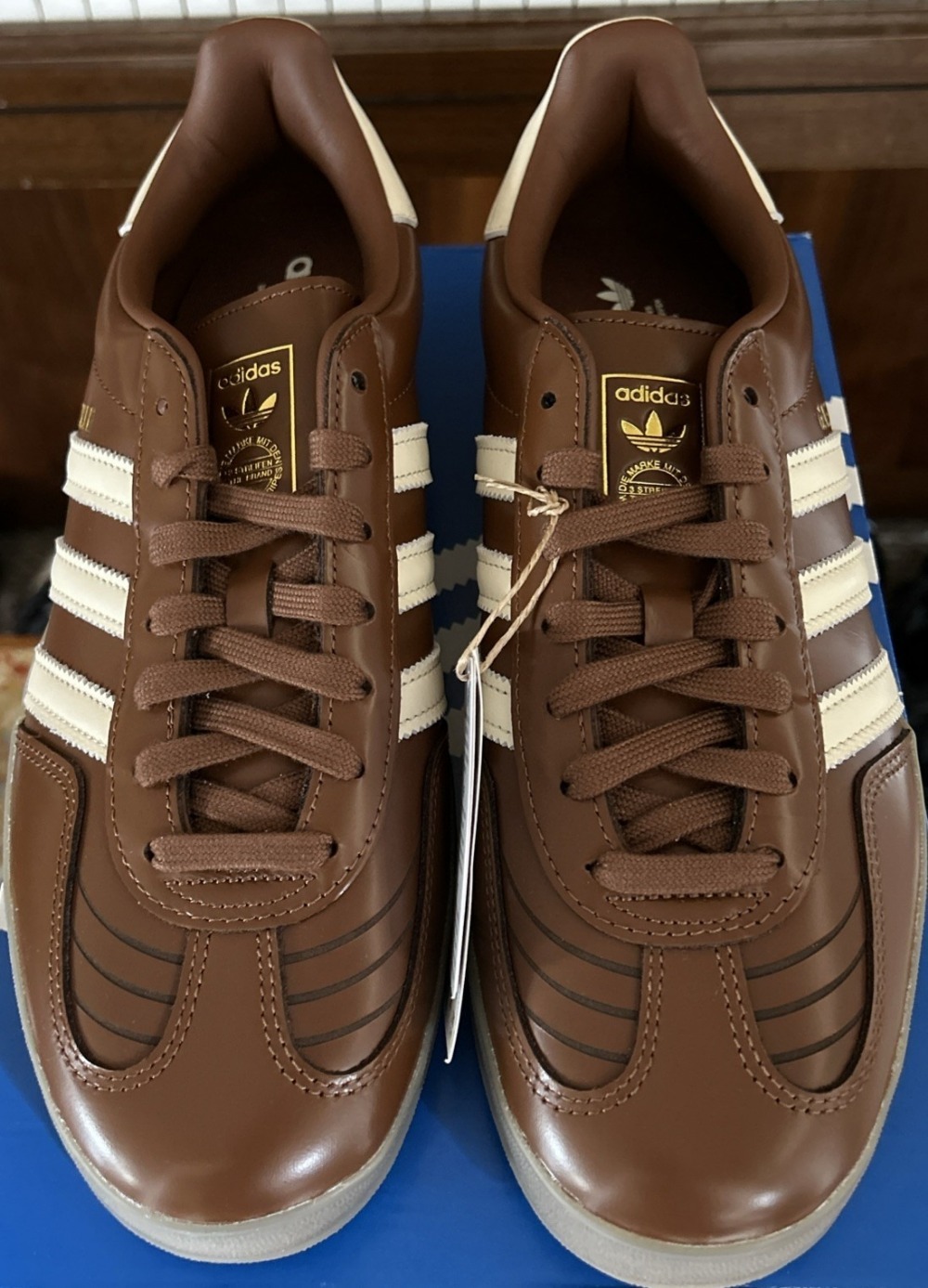 adidas Gazelle Indoor Preloved Brown Wonder White Gum — 38 / 39 / 39.5 / 40 / 40.5 / 41 / 42 / 42.5 / 43 / 43.5 / 44, Novo