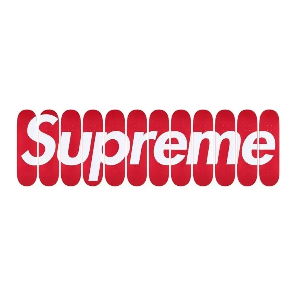 Skateboard Supreme Box Logo (Set of 12) Red SS26-W1 — Único, Novo