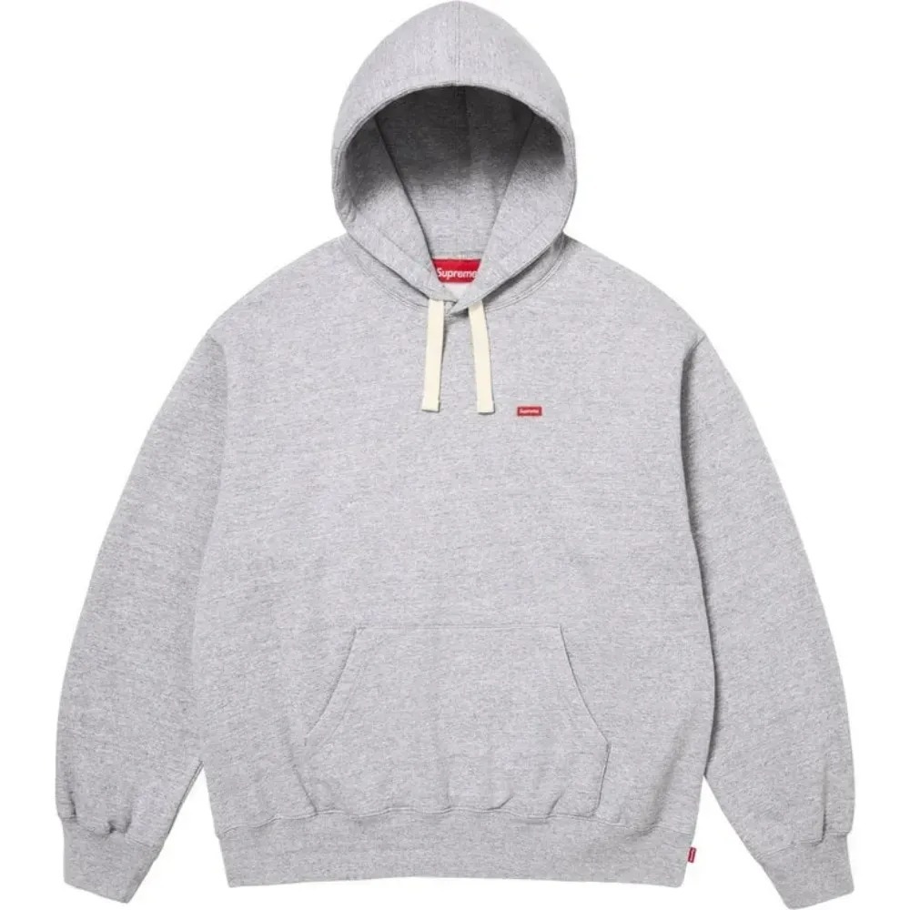 Moletom Supreme Small Box Drawcord Heather Grey SS26-W1 — P / M / G / XG, Novo