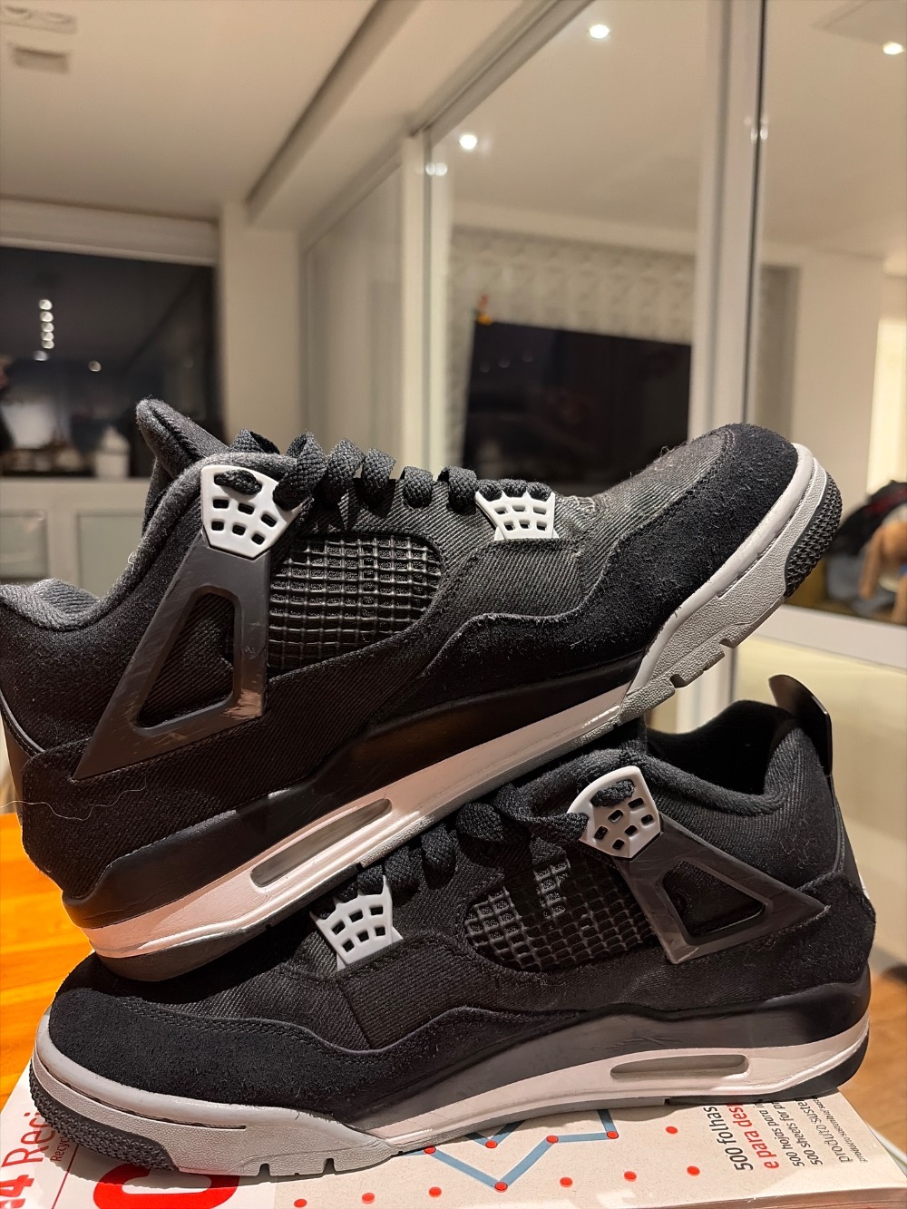 Air Jordan 4 SE Black Canvas — 43, Usado