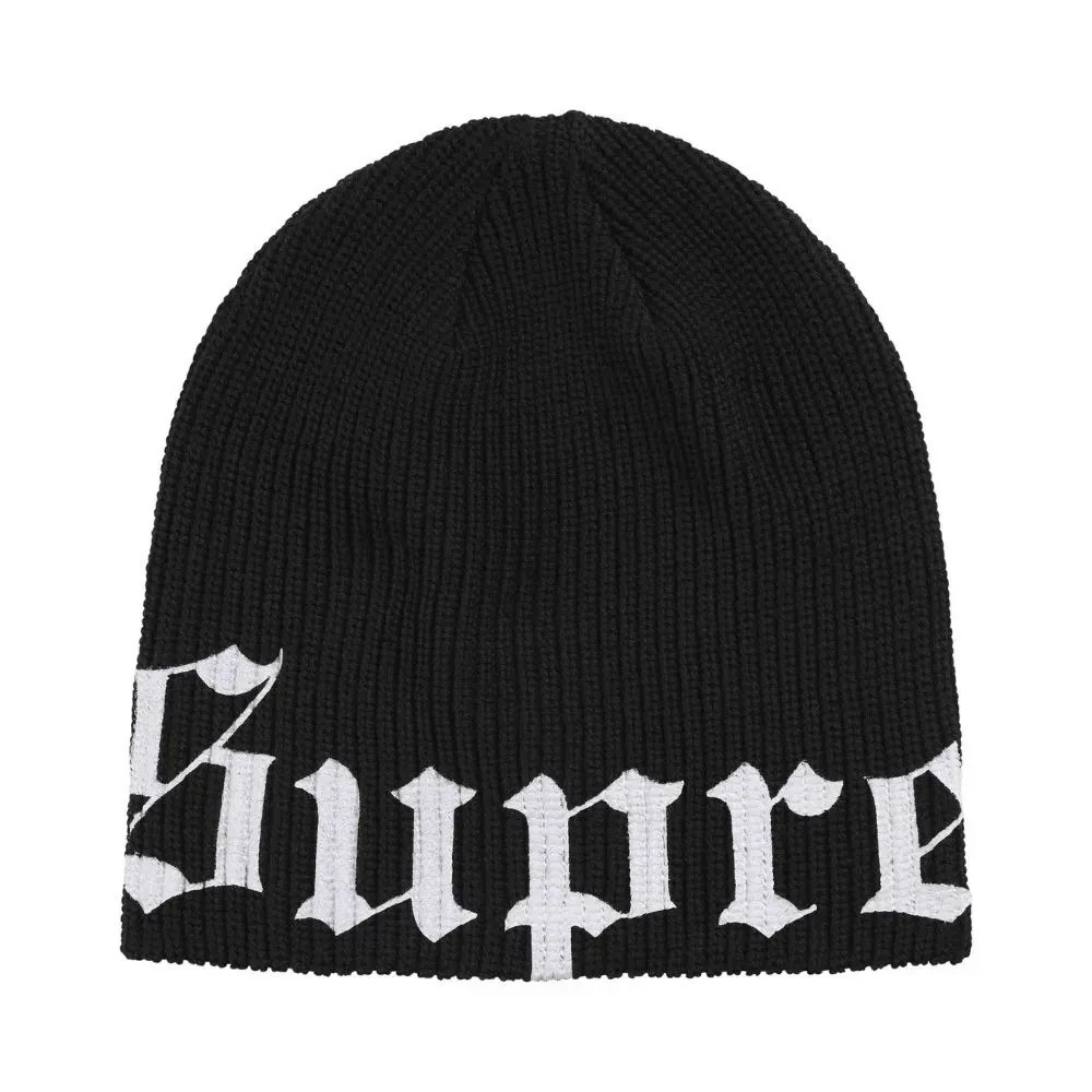 Touca Supreme Old English Printed Black SS26-W1 — Único, Novo