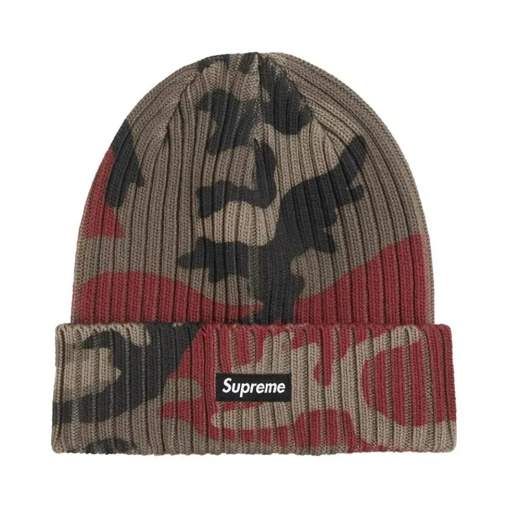 Touca Supreme Overdyed Red Camo SS26-W1 — Único, Novo