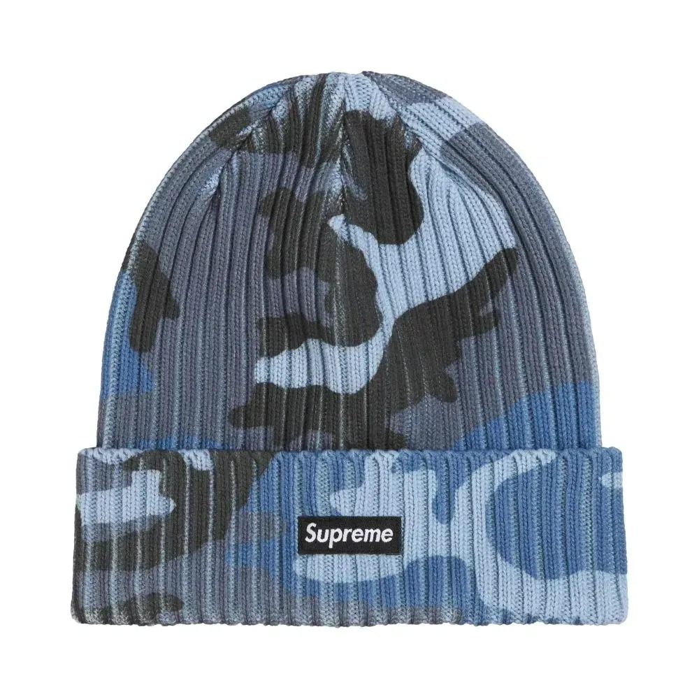 Touca Supreme Overdyed Blue Camo SS26-W1 — Único, Novo
