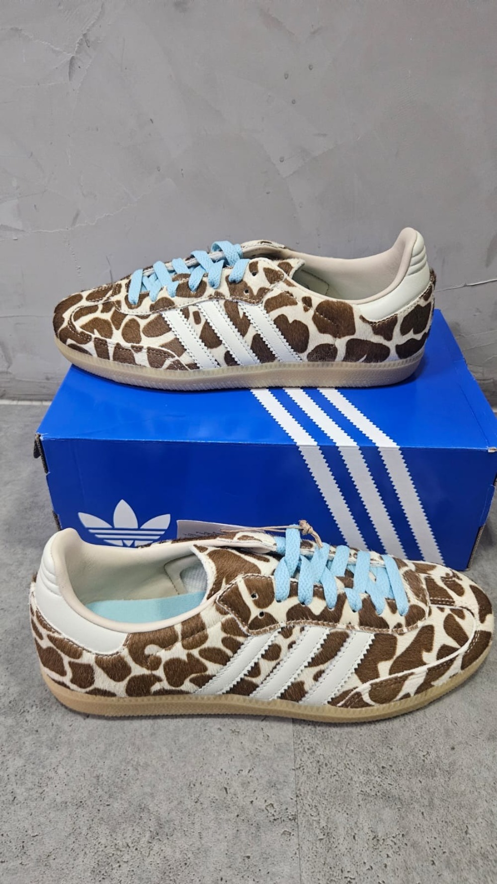adidas Samba Giraffe Crystal Linen Ivory Gum Feminino — 36 / 37, Novo