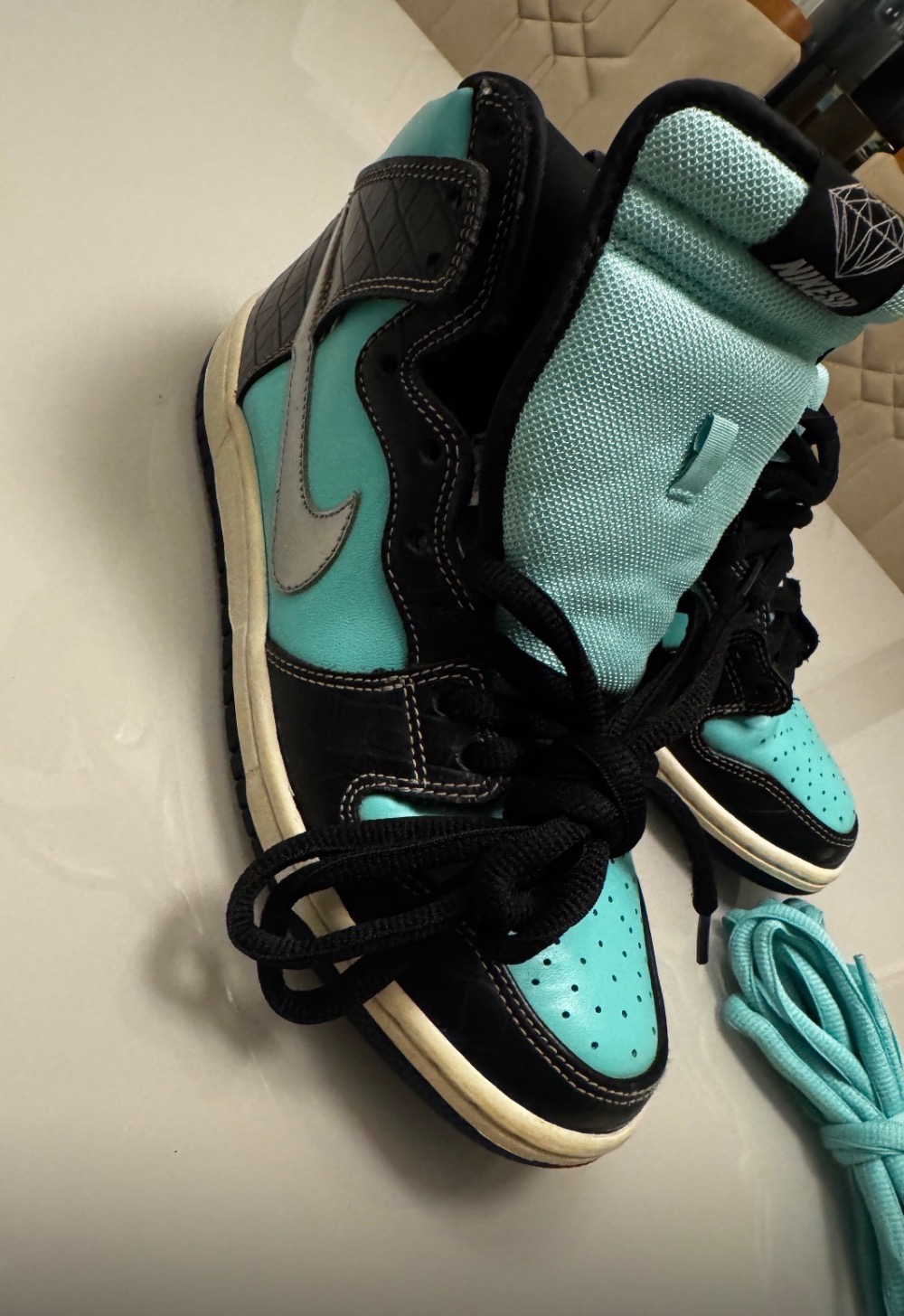 Diamond Supply Co. x Nike Dunk High Premium SB Tiffany — 39, Usado
