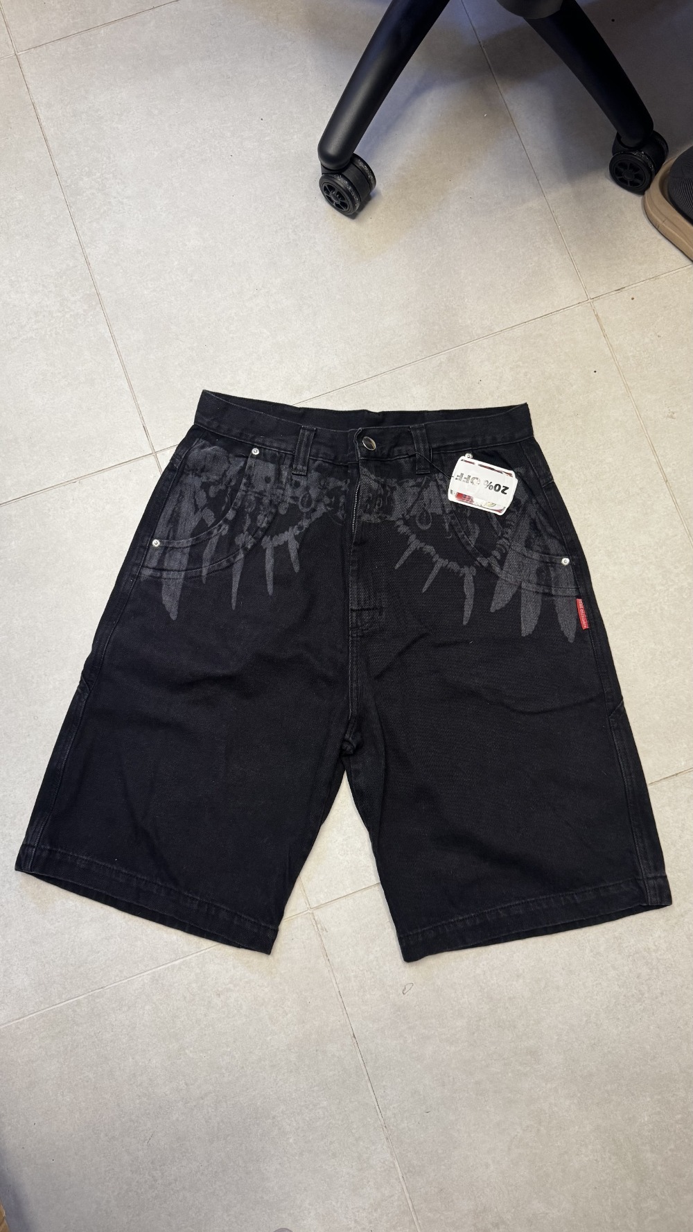 Bermuda Mad Enlatados Jeans Cinto Tribal Black — G / XG, Novo