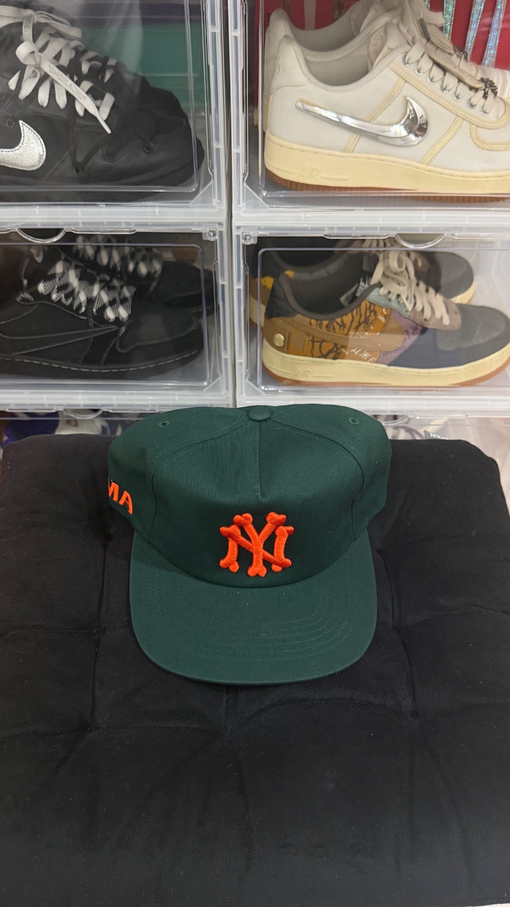 Boné oMA Studios NY Bones Pumpkin Green Orange — Único, Novo