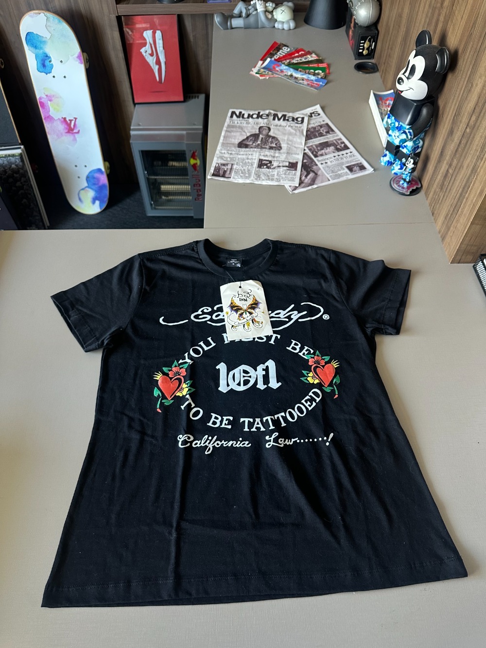 Ed Hardy x Exclusiviist 1of1 Camiseta N1RVANA Black
