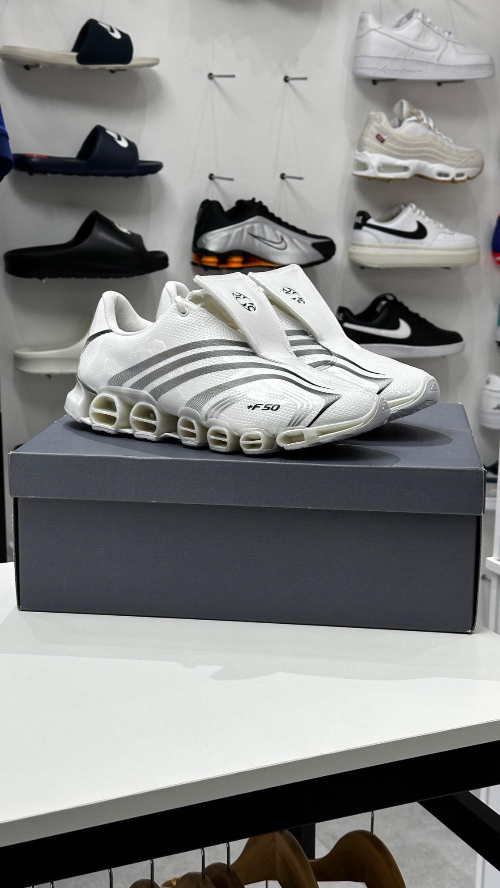 Consortium x adidas F50 Tunit Mega Cloud White Core Black Silver Metallic