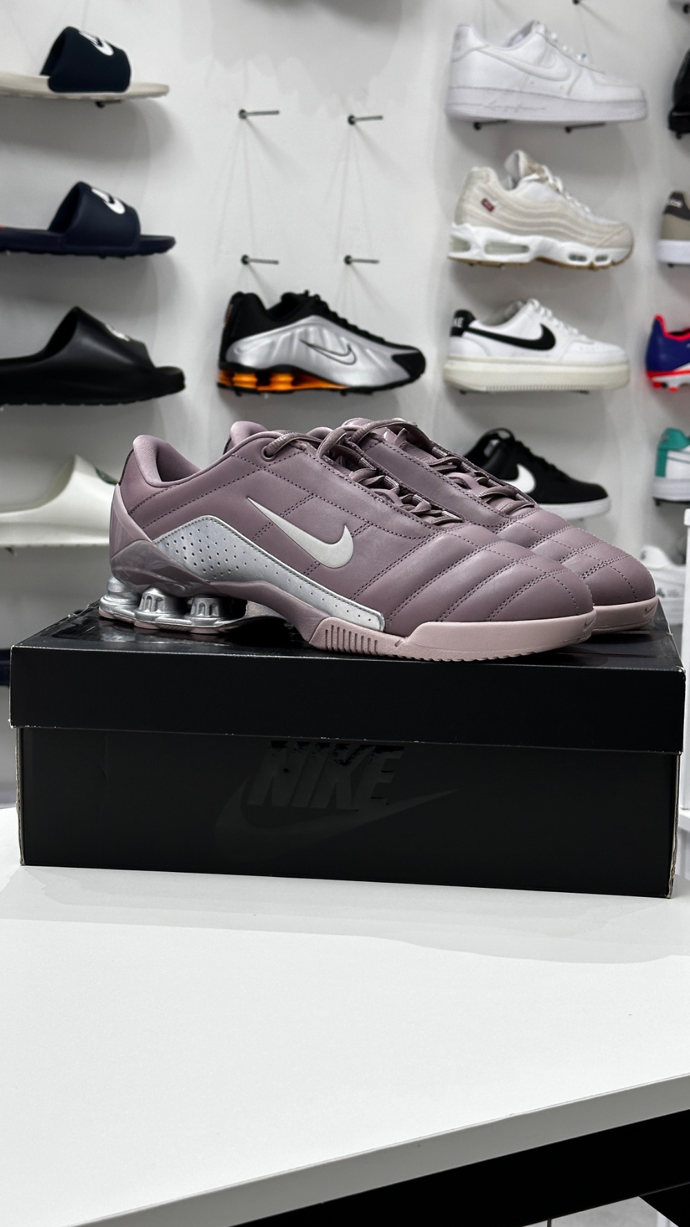 Nike Total 90 Shox Magia Taupe Grey Light Violet Ore — 42, Novo